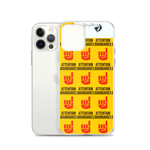 ATTENTION BOUNDARIES iPhone Case