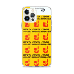 ATTENTION BOUNDARIES iPhone Case