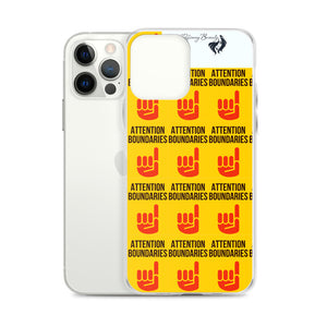 ATTENTION BOUNDARIES iPhone Case