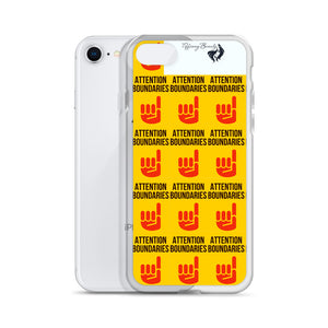 ATTENTION BOUNDARIES iPhone Case