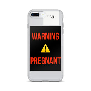 WARNING PREGNANT iPhone Case