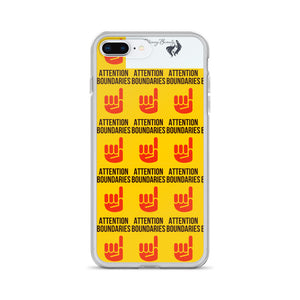 ATTENTION BOUNDARIES iPhone Case