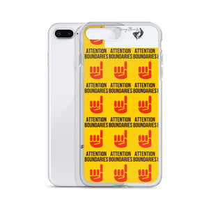 ATTENTION BOUNDARIES iPhone Case