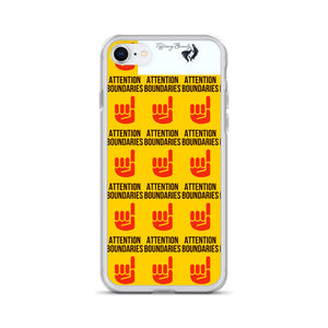 ATTENTION BOUNDARIES iPhone Case