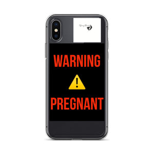 WARNING PREGNANT iPhone Case