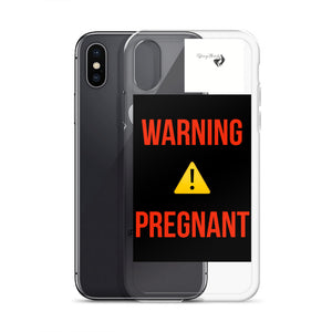 WARNING PREGNANT iPhone Case