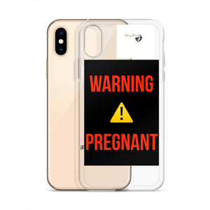 WARNING PREGNANT iPhone Case