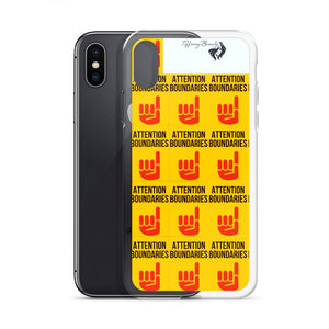 ATTENTION BOUNDARIES iPhone Case