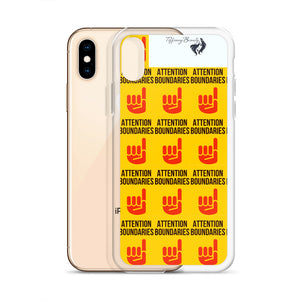 ATTENTION BOUNDARIES iPhone Case