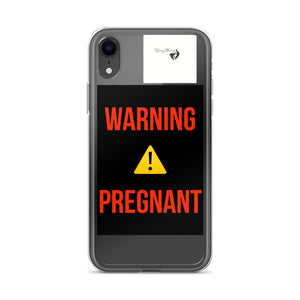 WARNING PREGNANT iPhone Case