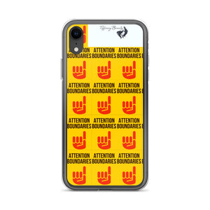 ATTENTION BOUNDARIES iPhone Case