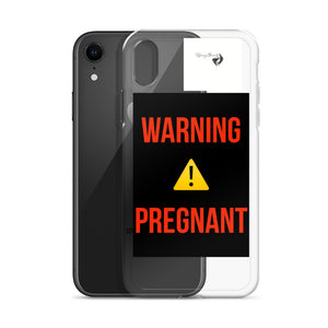 WARNING PREGNANT iPhone Case