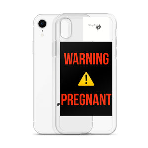 WARNING PREGNANT iPhone Case