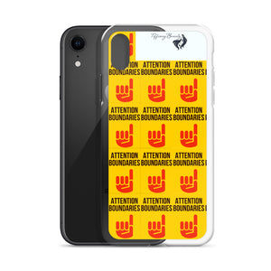 ATTENTION BOUNDARIES iPhone Case