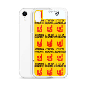 ATTENTION BOUNDARIES iPhone Case