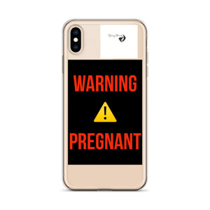 WARNING PREGNANT iPhone Case