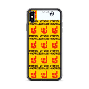 ATTENTION BOUNDARIES iPhone Case