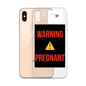 WARNING PREGNANT iPhone Case