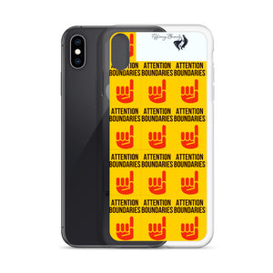 ATTENTION BOUNDARIES iPhone Case