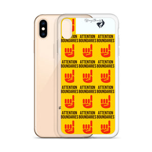 ATTENTION BOUNDARIES iPhone Case