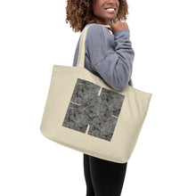 Load image into Gallery viewer, NOBODY WINS BLACK Large organic tote bag
