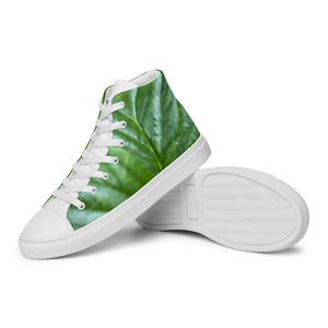 Strawberry Summer Jungle Men’s high top canvas shoes