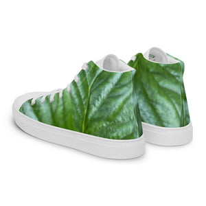 Strawberry Summer Jungle Men’s high top canvas shoes