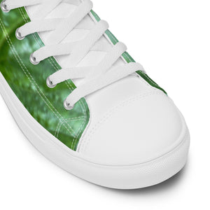 Strawberry Summer Jungle Men’s high top canvas shoes