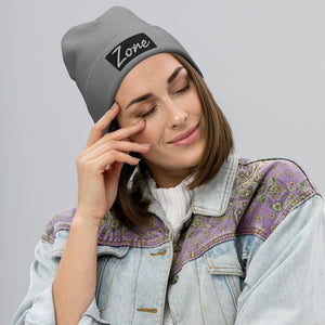 Zone Embroidered Beanie