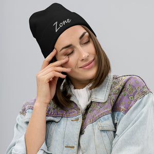 Zone Embroidered Beanie