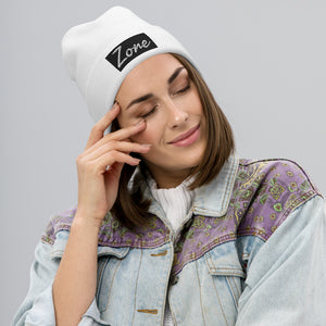 Zone Embroidered Beanie