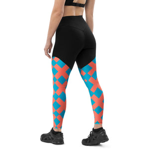 X RATED ORANGE Sports Leggings