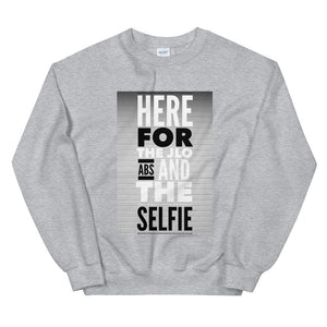 ABS AND SELFIE Unisex Sweatshirt