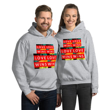 Load image into Gallery viewer, LOVE WINS Unisex Hoodie
