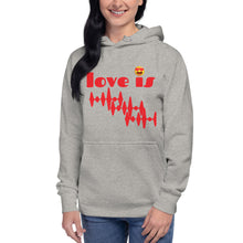 Load image into Gallery viewer, LOVE IS Unisex Hoodie
