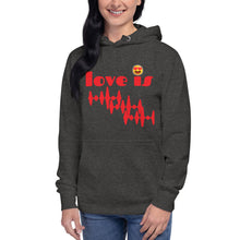 Load image into Gallery viewer, LOVE IS Unisex Hoodie
