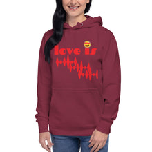 Load image into Gallery viewer, LOVE IS Unisex Hoodie
