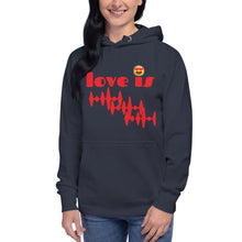 Load image into Gallery viewer, LOVE IS Unisex Hoodie
