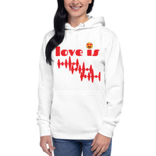 Load image into Gallery viewer, LOVE IS Unisex Hoodie
