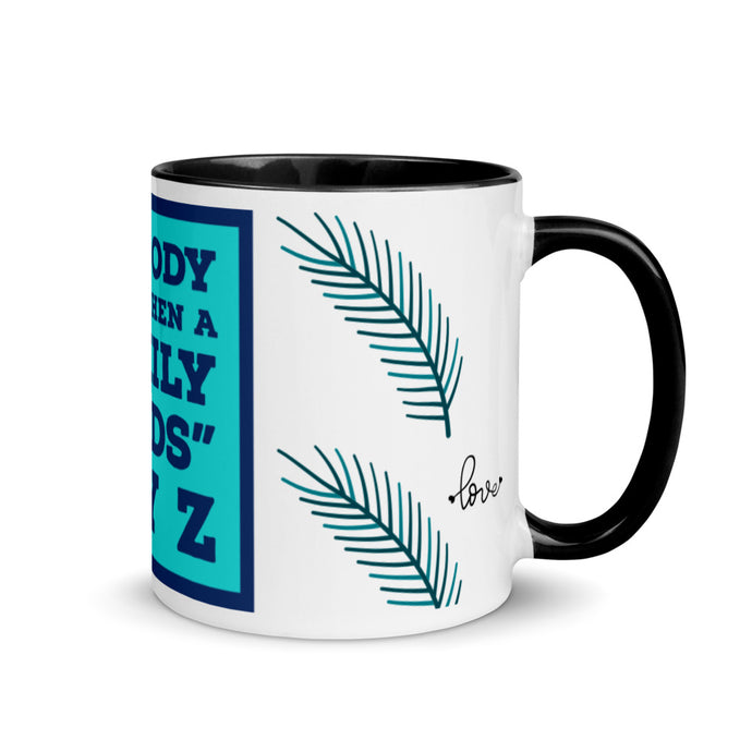 FAMILY FUEDS Mug with Color Inside