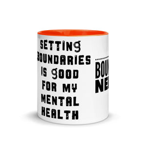BOUNDARIES Mug with Color Inside