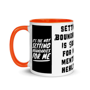 BOUNDARIES Mug with Color Inside