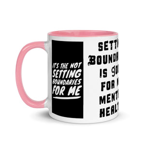 BOUNDARIES Mug with Color Inside