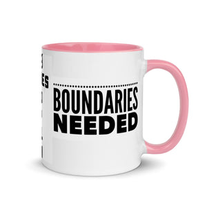 BOUNDARIES Mug with Color Inside