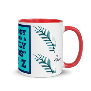 FAMILY FUEDS Mug with Color Inside