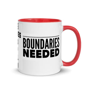 BOUNDARIES Mug with Color Inside