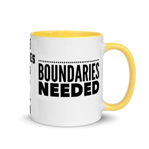 BOUNDARIES Mug with Color Inside