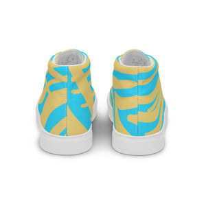 ZEBRA STRONG Women’s high top canvas shoes