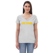 Load image into Gallery viewer, THE SHADE Women’s recycled v-neck t-shirt
